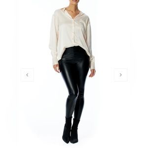 NWT LBLC The Label Ashley Vegan Leather Legging Size XS